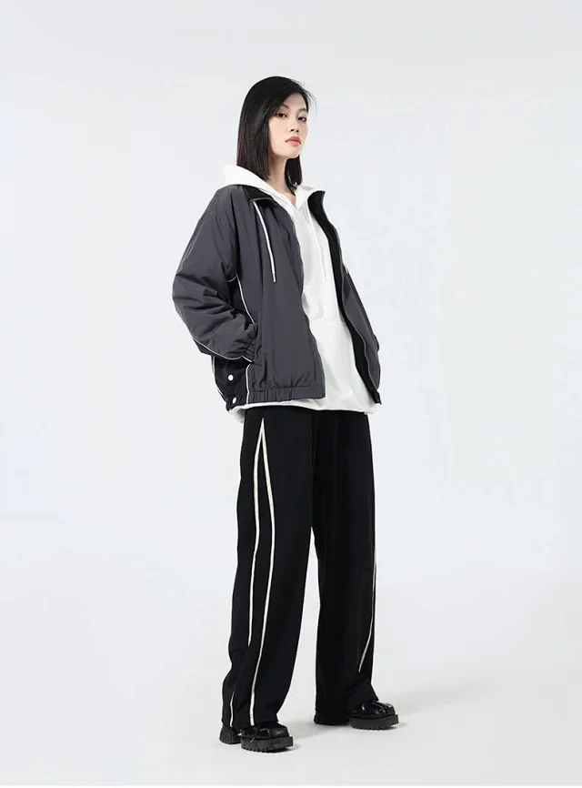 Reversible Youth Street Style Cargo Jacket AW23 Detail