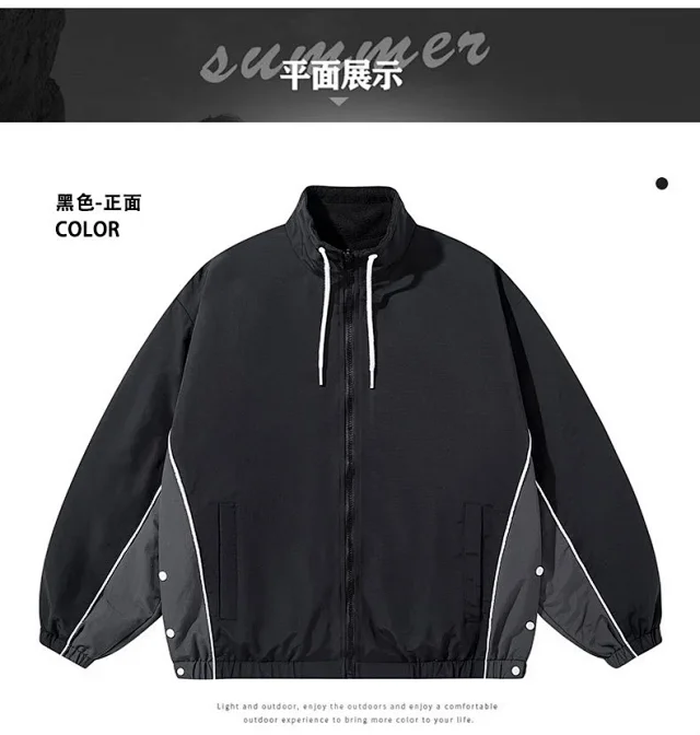 Reversible Youth Street Style Cargo Jacket AW23 Detail