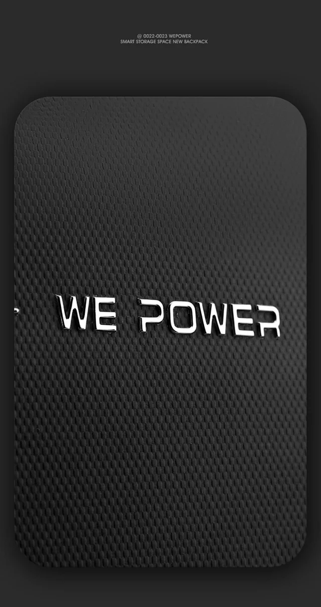 WEPOWER New Men's Large Laptop Backpack Detail