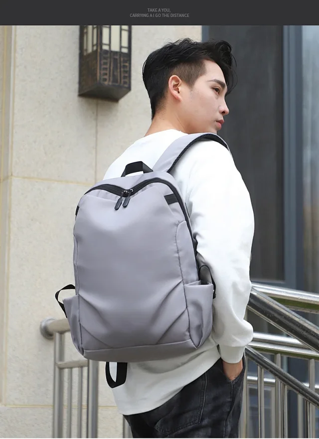 Water-Resistant Printed Travel Backpack Detail