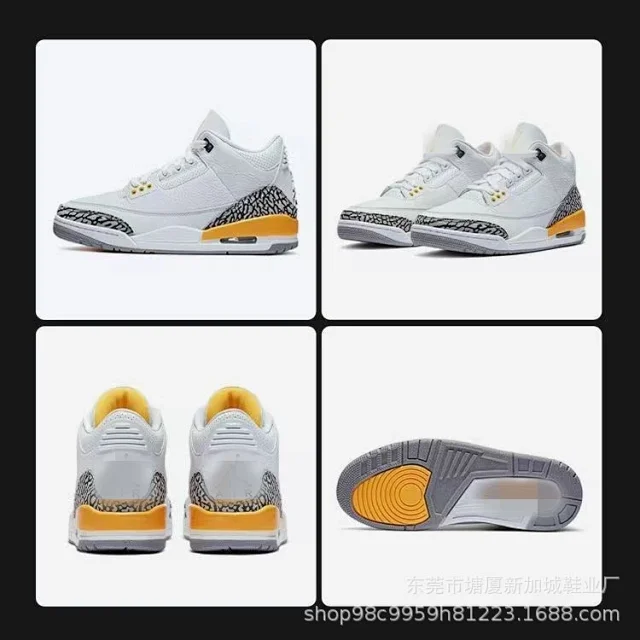 Putian AJ3 White Cement Fujiwara High Top Detail