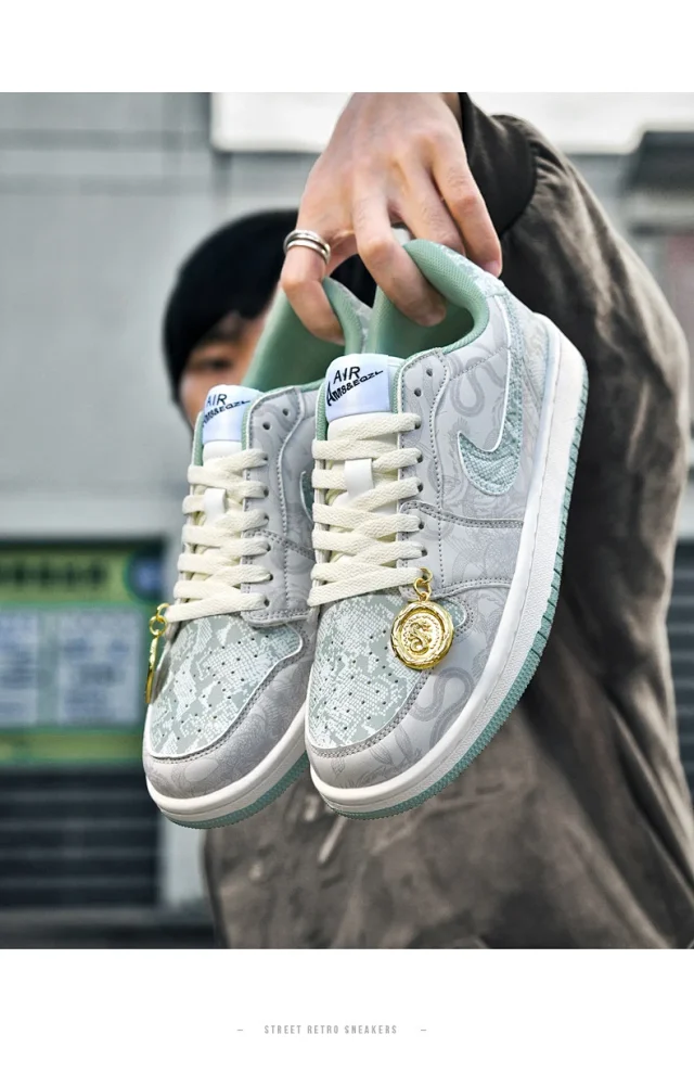 Anaconda AJ AF1 Unisex Sneakers Detail