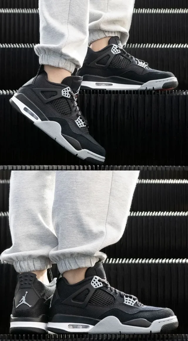 Authentic Youth Jordan 4 Couple Sneakers Detail