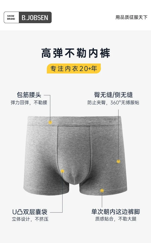 7A Men's Antibacterial Summer Cotton Boxers Detail