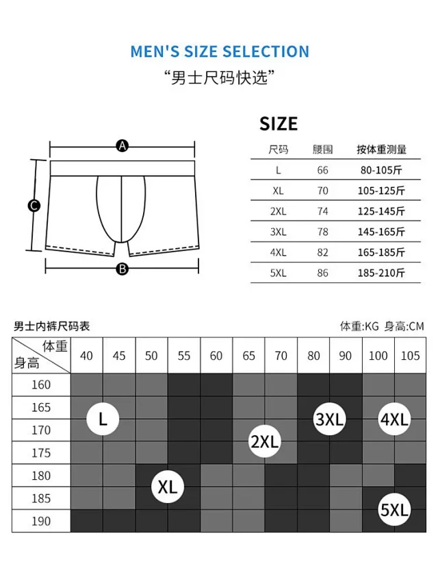 2025 Men's Cotton Boxers Gift Set Detail