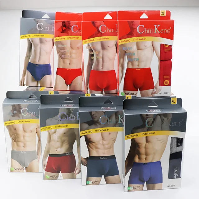 Men's Modal Red Mid-Rise Trunks Detail