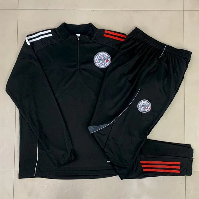 Long Sleeve Half Zip Football Training Jersey Detail