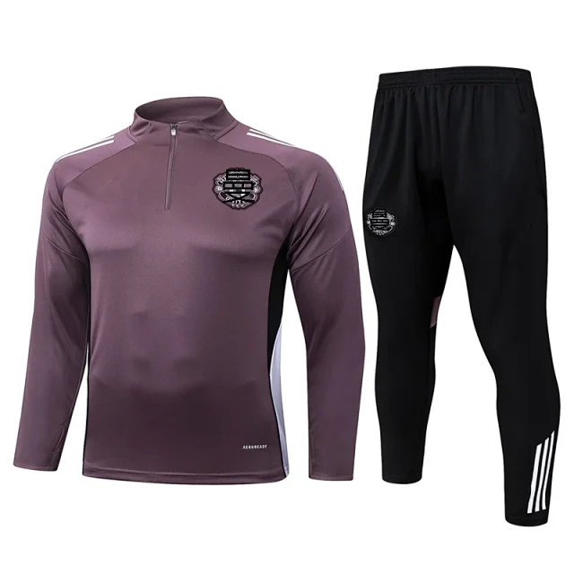 Long Sleeve Half Zip Football Training Jersey Detail