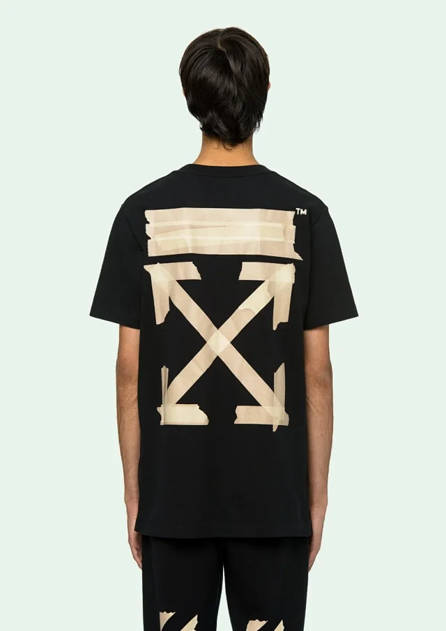 Unisex Cartoon Graffiti Arrow Graphic Tee Detail