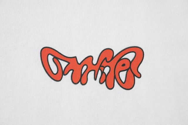 Unisex Cartoon Graffiti Arrow Graphic Tee Detail