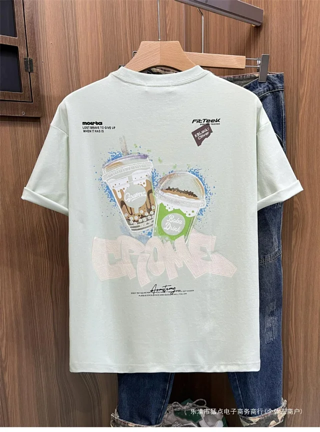 Men's Streetwear Embroidery Tee 2025 Detail