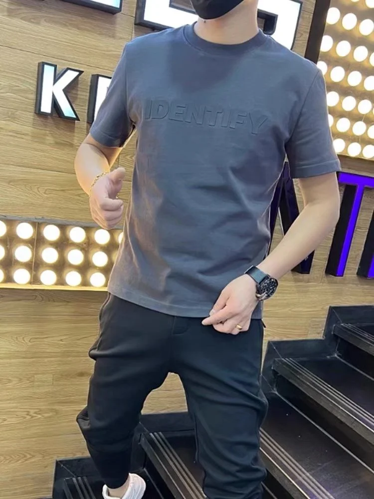 Men's 3D Letter Slim Fit Tee