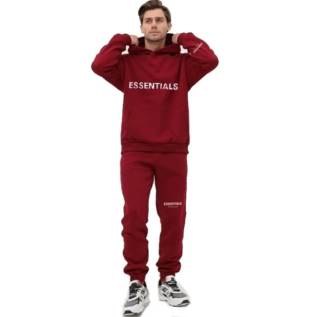 FER Essentials Logo Print Hoodie Set Detail