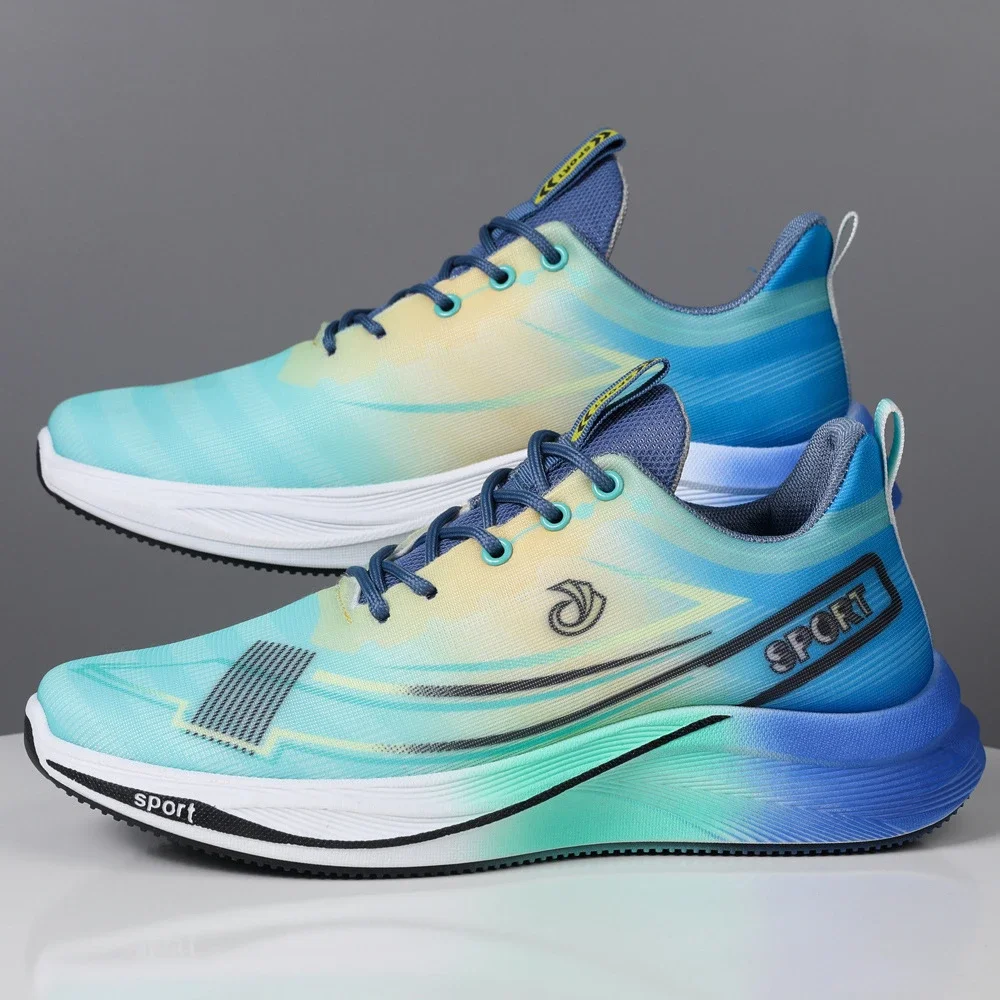 Breathable Knit Men's Cushioned Running Shoes 2025