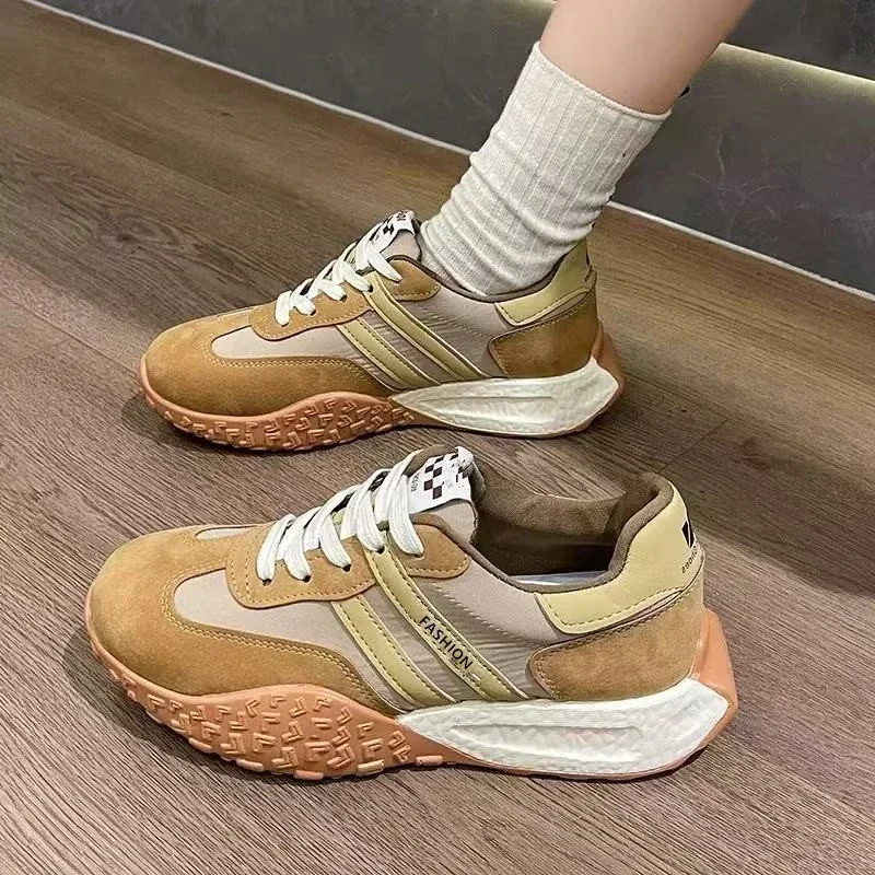 Women's Color-Block Chunky Waffle Sneakers