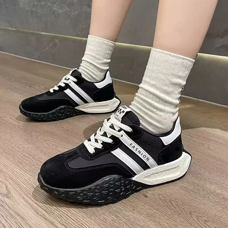 Women's Color-Block Chunky Waffle Sneakers