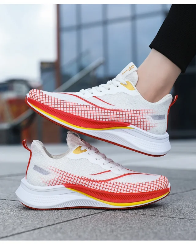Summer Men's Breathable Mesh K-Style Sneakers Detail