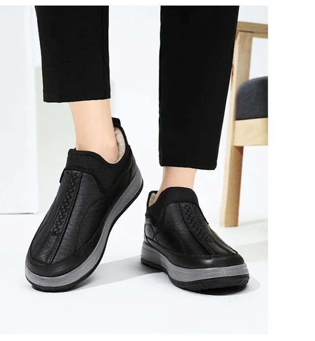 Men's Old Beijing Fleece-Lined Cotton Shoes Detail