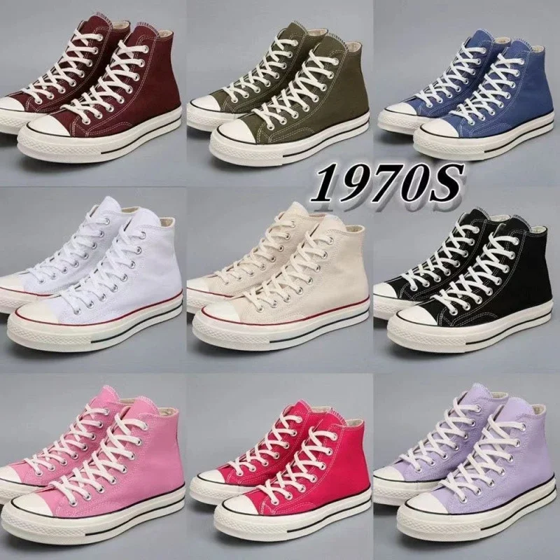 Putian 1970s Retro High-Top Canvas Sneakers