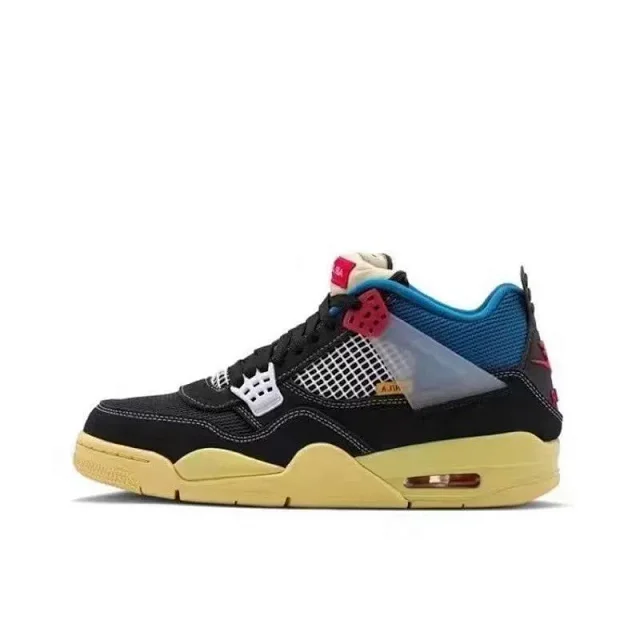 AJ4 Thunder Yellow Unisex Basketball Shoes Detail