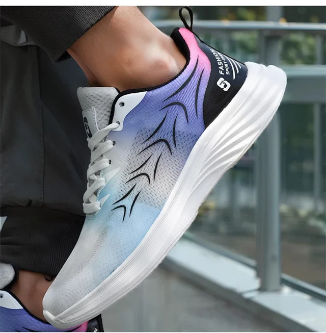 Men's Unisex Casual Running Shoes Stylish Breathable Flex Support Detail