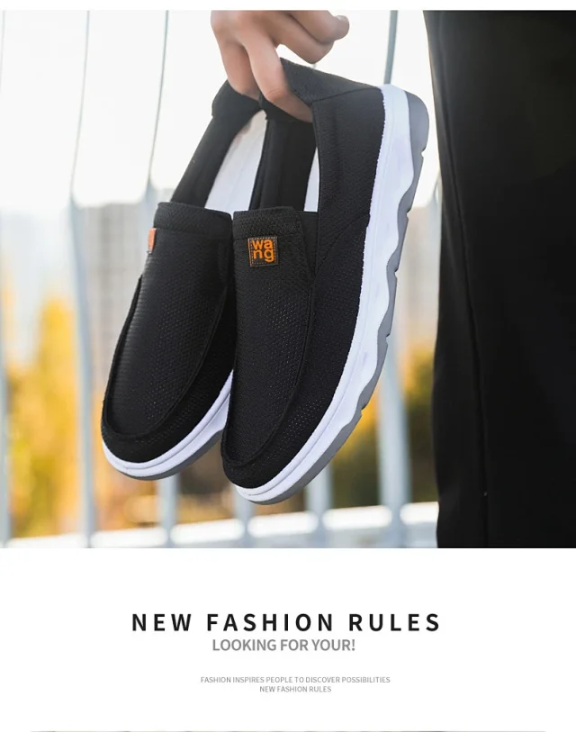Men's Old Beijing Mesh Cloth Shoes Detail