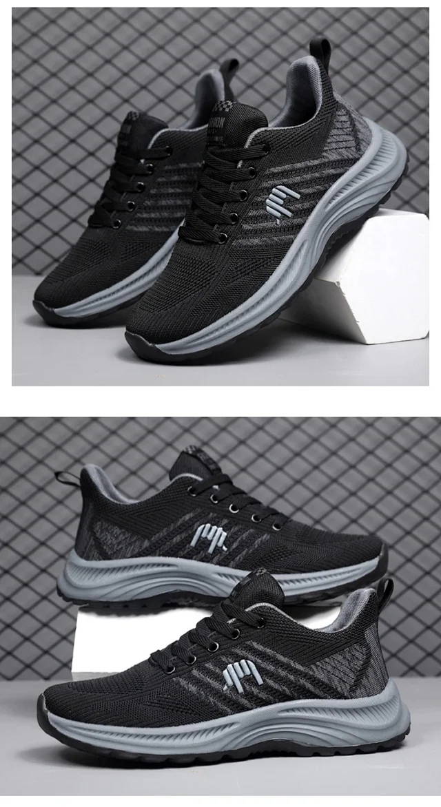 Men's Black Warrior Casual Trail Shoes Detail