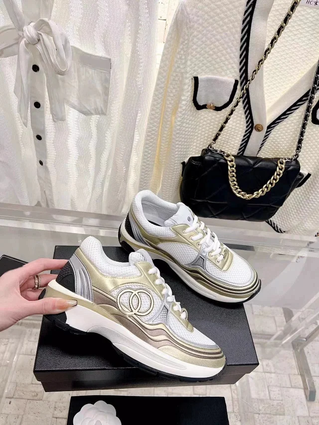 YJDW 2025 Chunky Dad Sneakers - Platform Mesh Detail