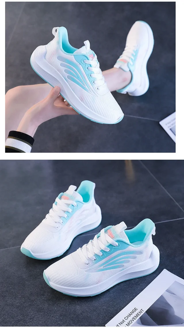 Korean Women's Mesh Lift Summer Sneakers Detail