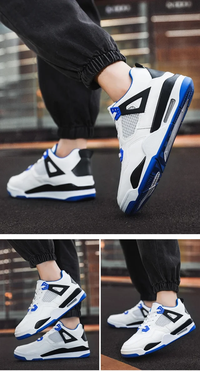 Men's Lightweight Lace-Up Comfort Basketball Shoes Detail