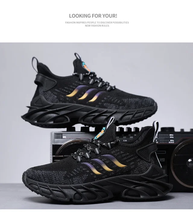 Men's Comfort Lightweight Trendy Sneakers Detail