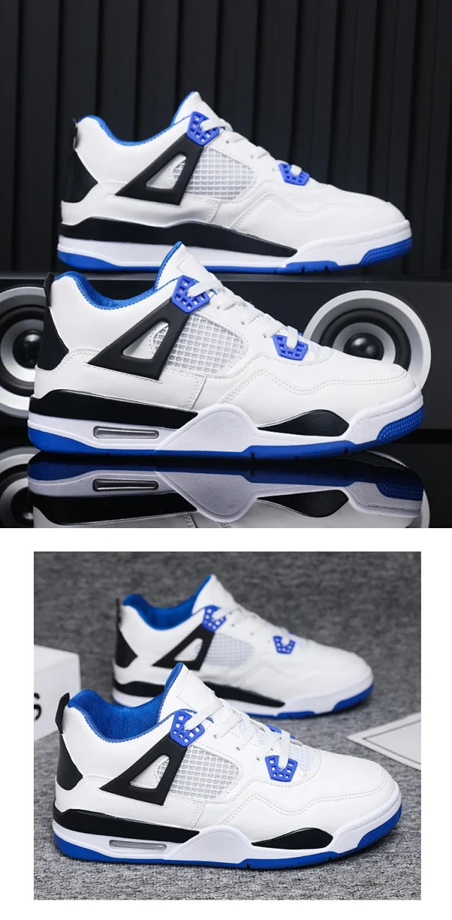 Men's Lightweight Lace-Up Comfort Basketball Shoes Detail