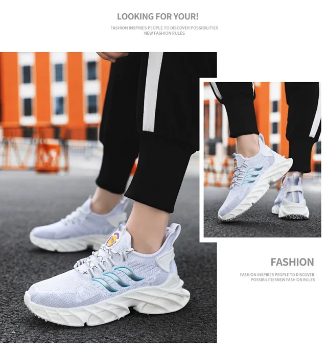 Men's Comfort Lightweight Trendy Sneakers Detail