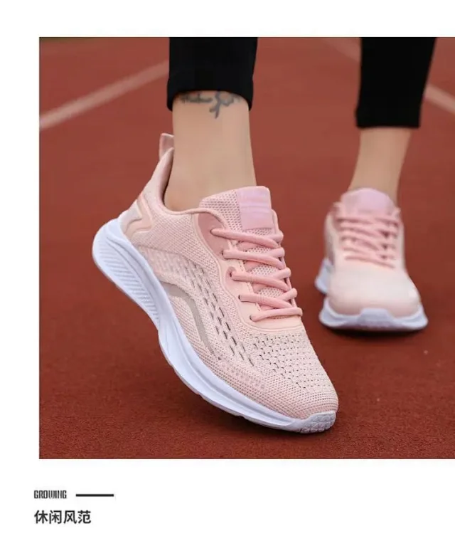 Women's Knit Mesh Low-Top Running Shoes Detail