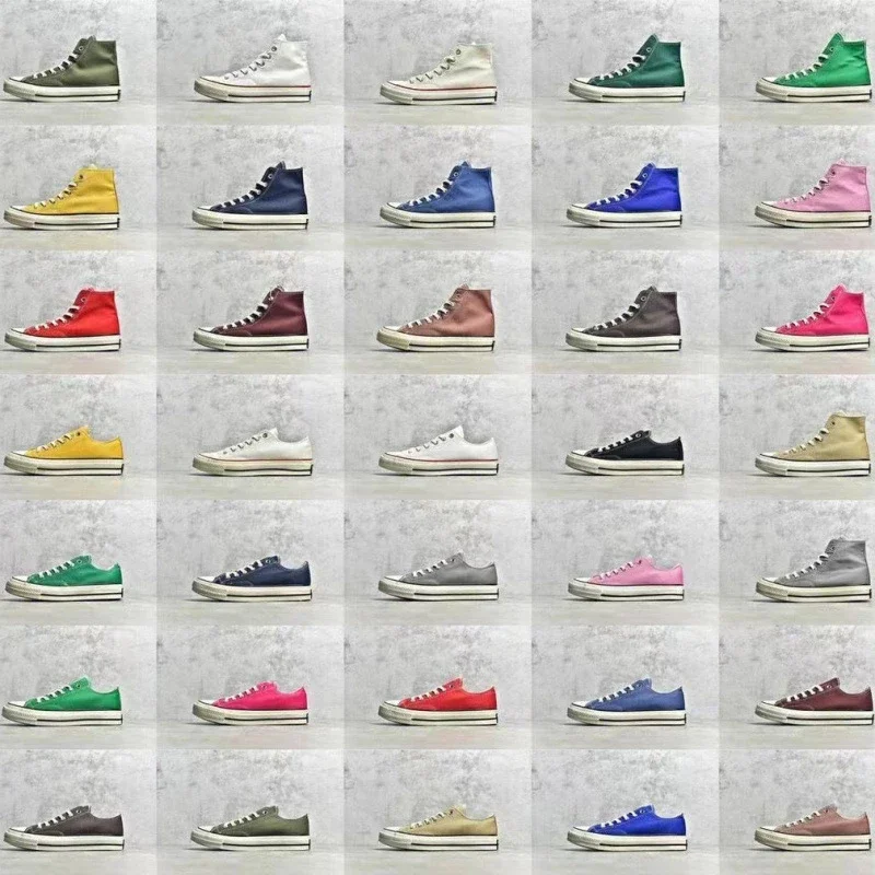 Putian 1970s Retro High-Top Canvas Sneakers