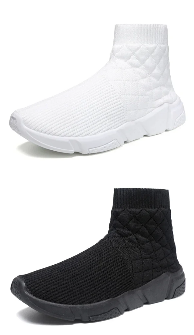 Couple Knitted Slip-on Breathable Loafers Detail