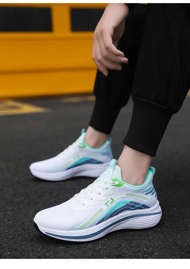 Men's Breathable Lift Knit Walking Shoes Detail