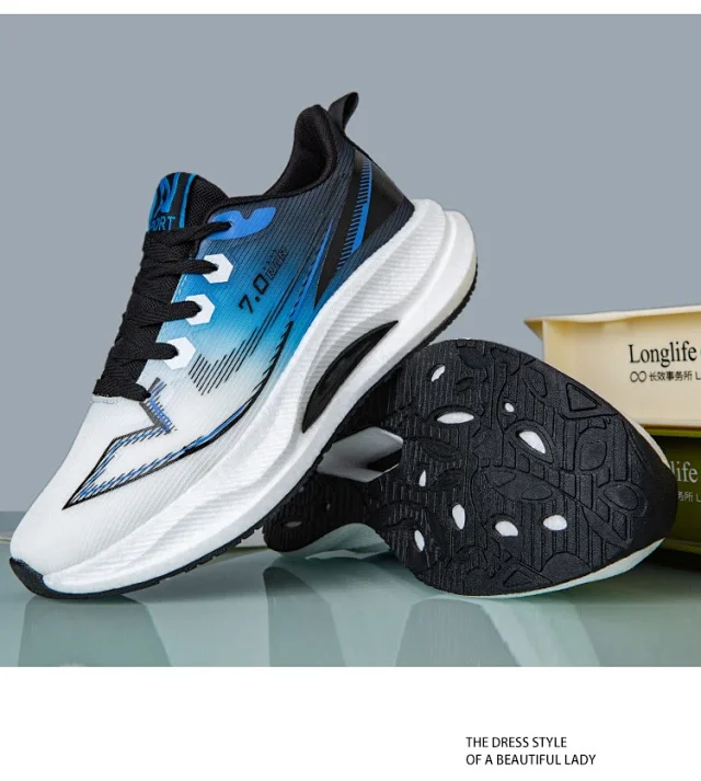 Stain-Resistant Unisex Student Light Running Mesh Sneakers Detail