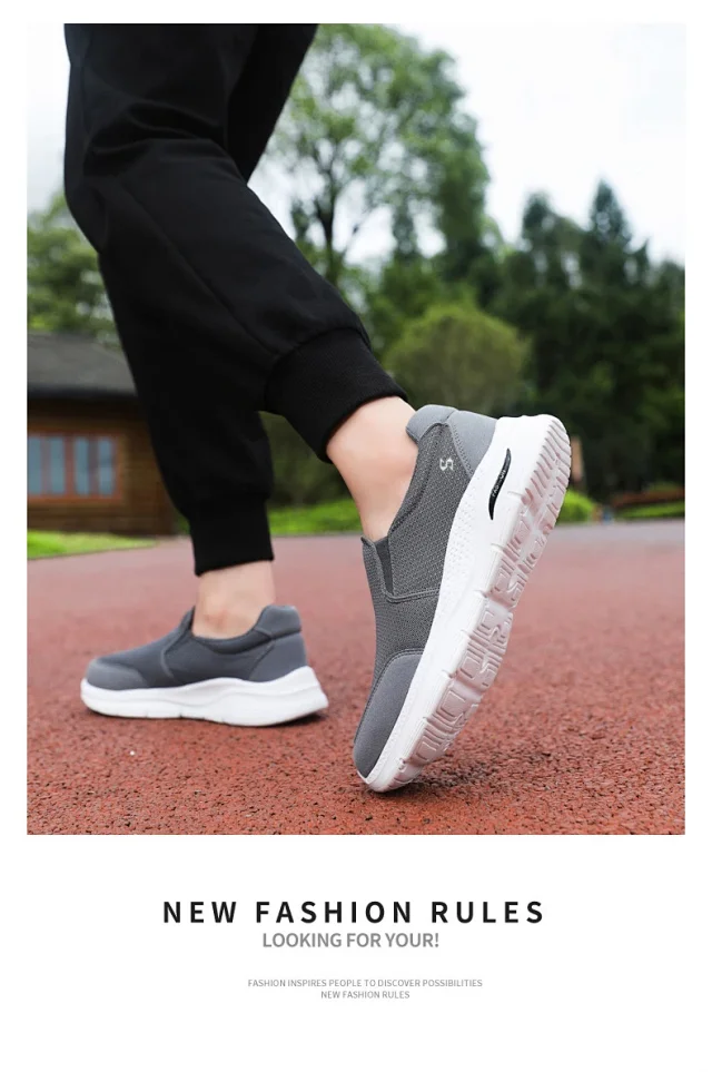 Men's Slip-On Mesh Casual Walking Shoes Detail