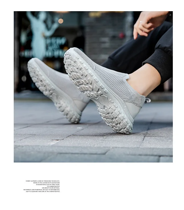 Men's Spring Slip-On Mesh Platform Shoes Detail