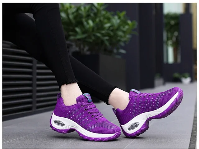 Women's Air Cushion Platform Walking Shoes Detail