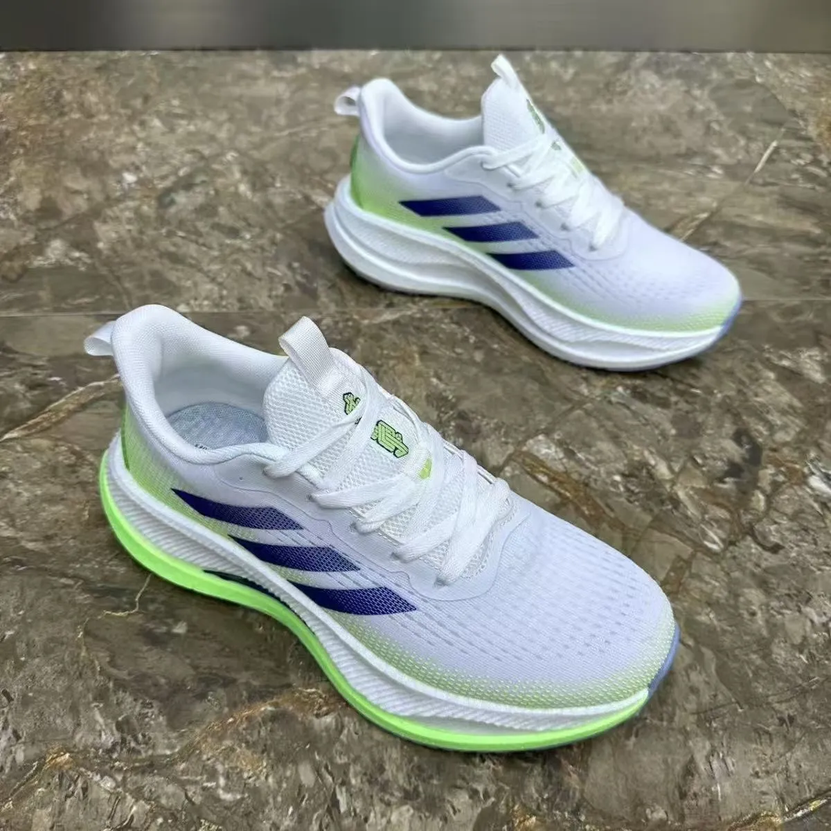 Men's Trendy Versatile Cushion Pure White Sneakers
