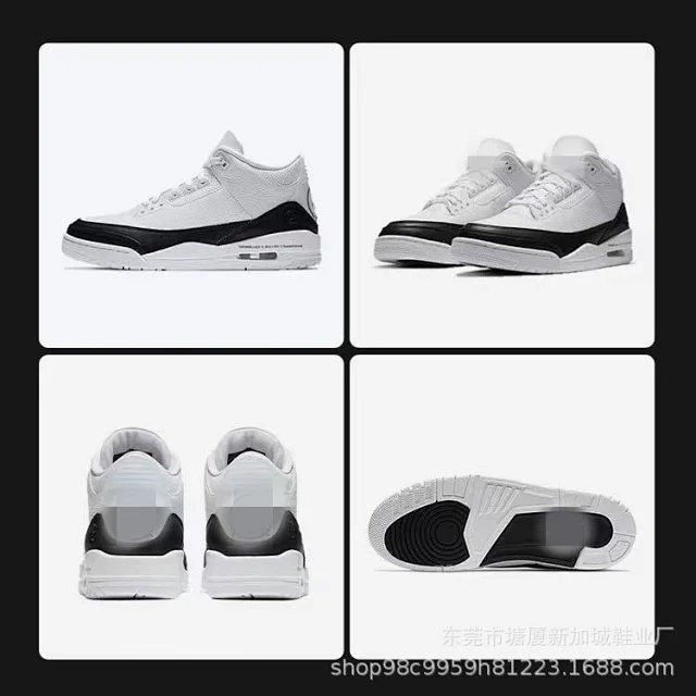 Putian AJ3 White Cement Fujiwara High Top Detail
