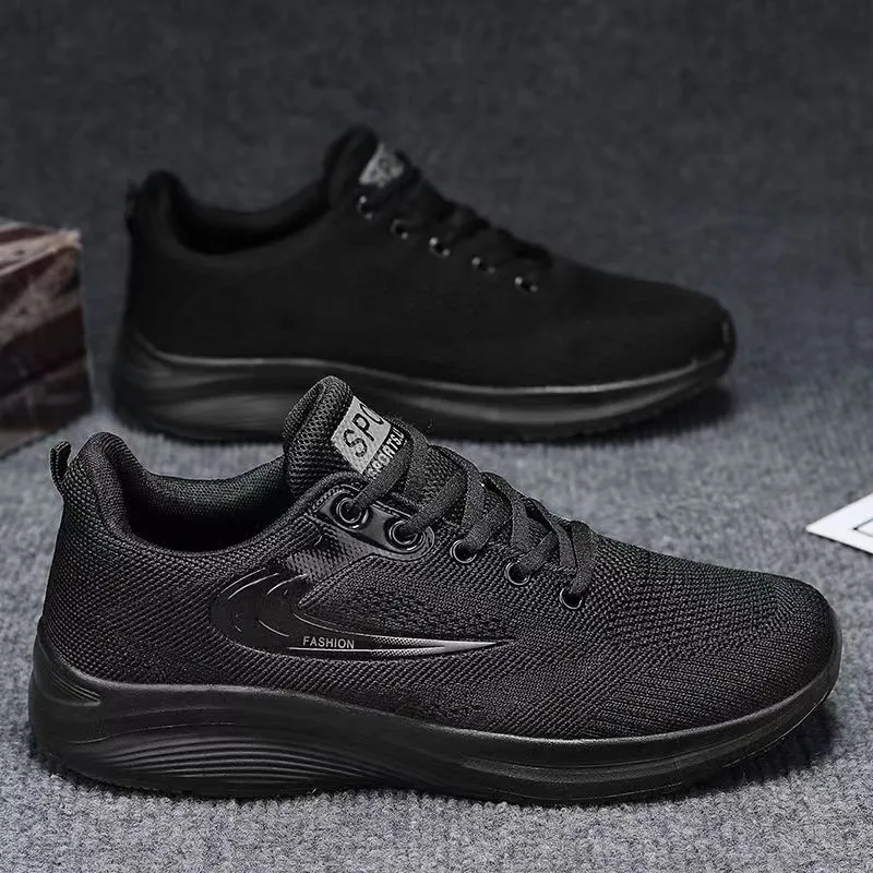 Men's Mesh Walking Sneakers with Lift