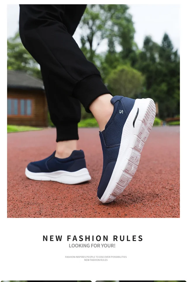 Men's Slip-On Mesh Casual Walking Shoes Detail
