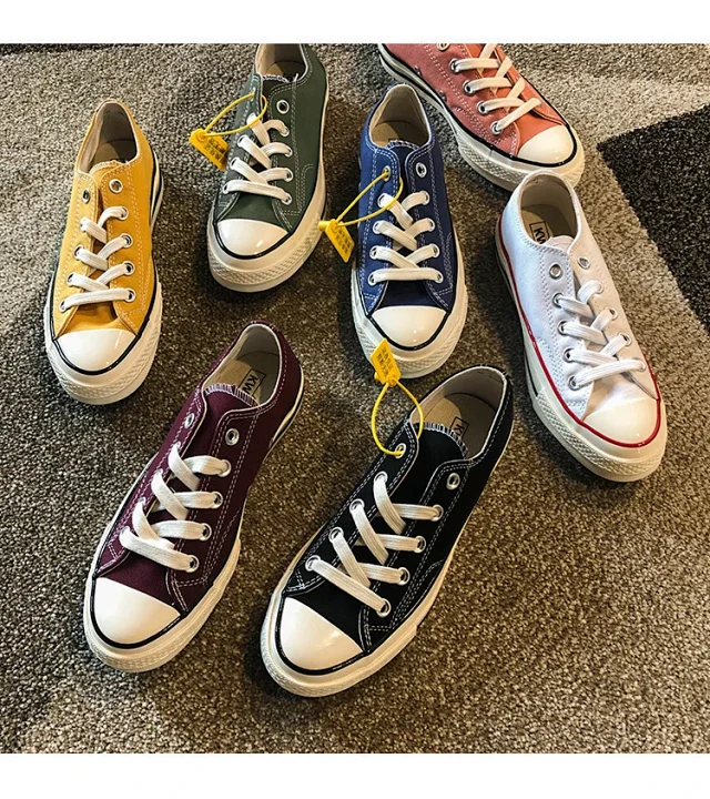 Putian 1970s Retro High-Top Canvas Sneakers Detail