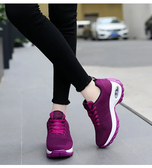 Women's Air Cushion Platform Walking Shoes Detail