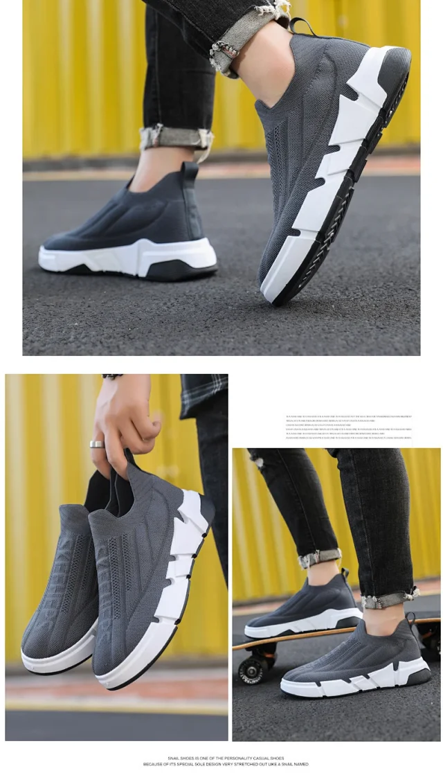 SS23 Men's Knit Slip-On Sneakers Detail