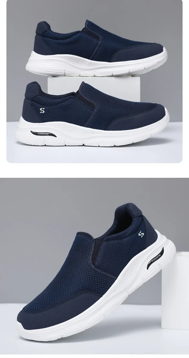Men's Slip-On Mesh Casual Walking Shoes Detail