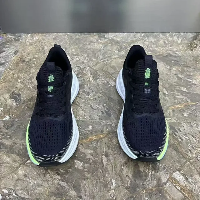 Men's Trendy Versatile Cushion Pure White Sneakers Detail